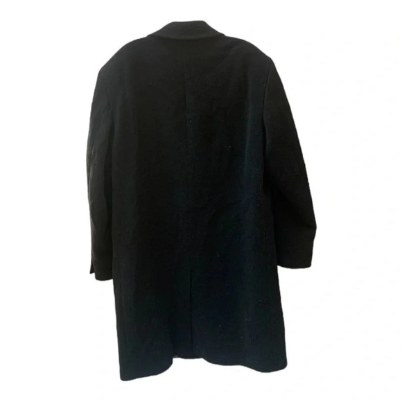 Hugo Boss Morgan Black Virgin Wool Cashmere Dress Coat 2XL - Picture 2 of 12
